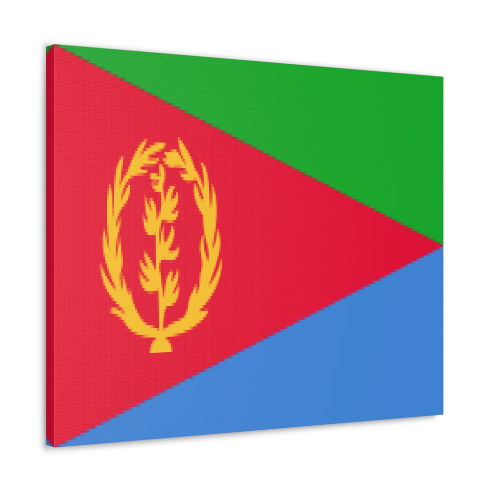 Eritrea Country Flag Canvas Vibrant Wall Art Unframed Home Decor